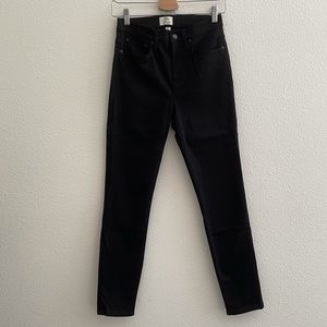 J Crew 9” High Rise Toothpick Jean Black Sz 27 NWT